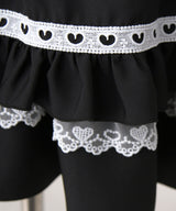 【予約　02/16発送】ハートバックルビジューフレアスカート【SD】