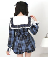 【予約　01/30発送】キラキラハートビジューリボンセーラーセットアップ