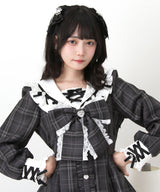 【予約　01/30発送】キラキラハートビジューリボンセーラーセットアップ