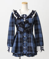 【予約　01/30発送】キラキラハートビジューリボンセーラーセットアップ