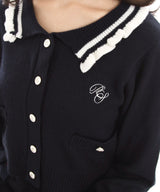 襟付きニットプリーツミニセットアップ【大きいサイズ有り】