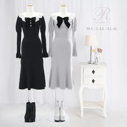 マルチWAY配色ニットワンピース