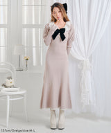 マルチWAY配色ニットワンピース【大きいサイズ有り】