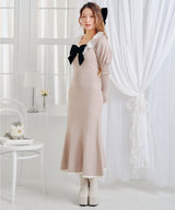 マルチWAY配色ニットワンピース【大きいサイズ有り】