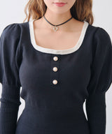 マルチWAY配色ニットワンピース【大きいサイズ有り】