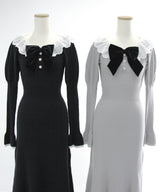 マルチWAY配色ニットワンピース【大きいサイズ有り】