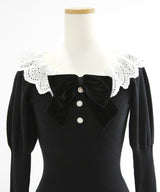 マルチWAY配色ニットワンピース【大きいサイズ有り】