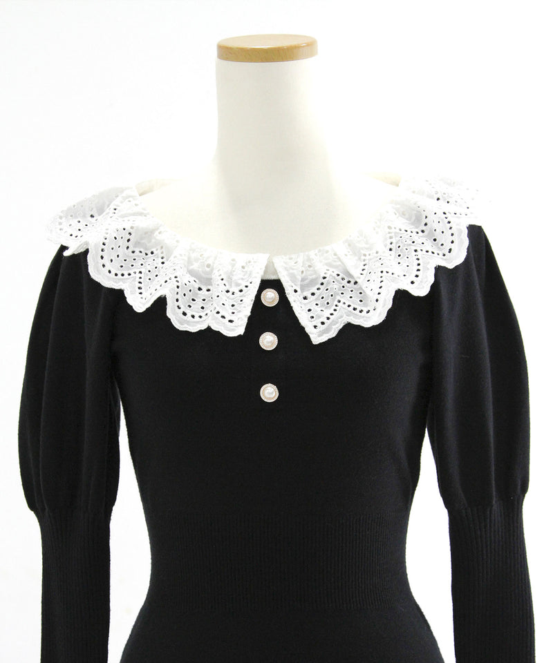 マルチWAY配色ニットワンピース【大きいサイズ有り】