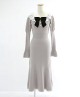 マルチWAY配色ニットワンピース【大きいサイズ有り】