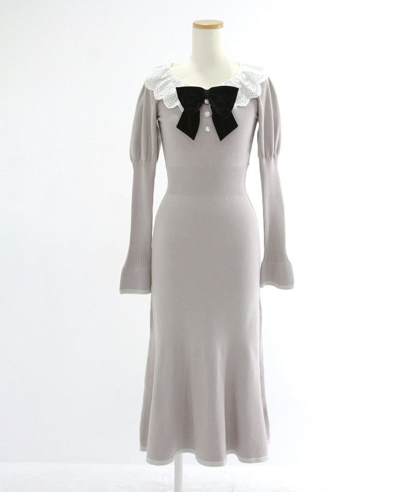 マルチWAY配色ニットワンピース【大きいサイズ有り】