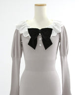 マルチWAY配色ニットワンピース【大きいサイズ有り】