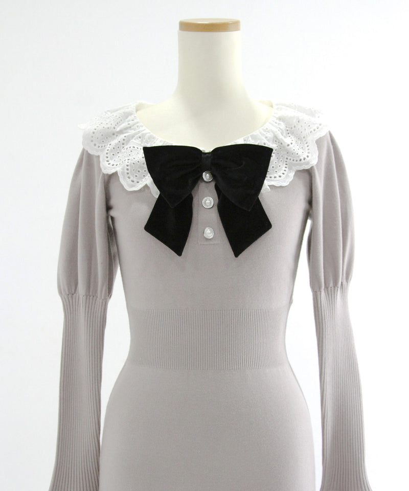 マルチWAY配色ニットワンピース【大きいサイズ有り】