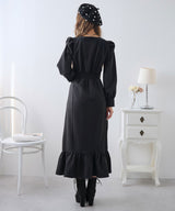 フリルリボンマーメイドワンピース【大きいサイズ有り】