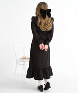 フリルリボンマーメイドワンピース【大きいサイズ有り】