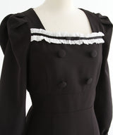 フリルリボンマーメイドワンピース【大きいサイズ有り】