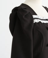 フリルリボンマーメイドワンピース【大きいサイズ有り】