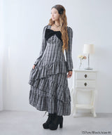 【予約　12/12発送】ビッグリボンアシメフリルティアートワンピース【大きいサイズ有り】