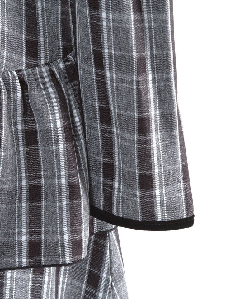 【予約　12/12発送】ビッグリボンアシメフリルティアートワンピース【大きいサイズ有り】