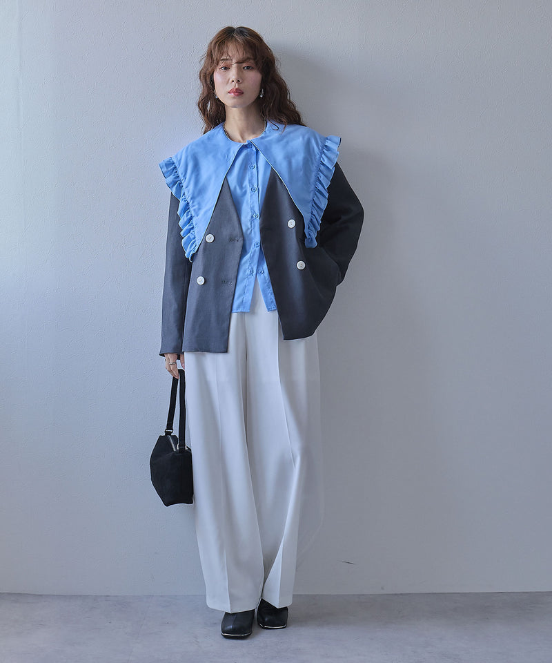 マルチウェイフリルカラーブラウス – レディースファッション通販の夢