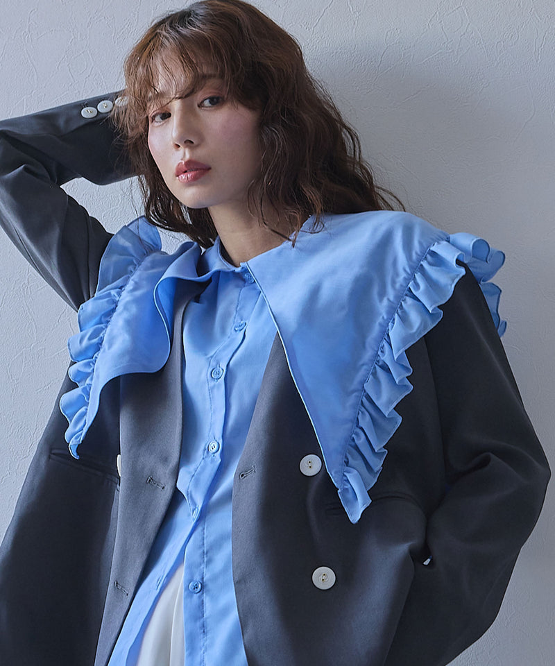 マルチウェイフリルカラーブラウス – レディースファッション通販の夢