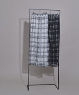 シアーチェック柄レースパンツ