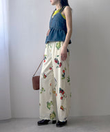 フルーツ柄イージーパンツ