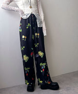 フルーツ柄イージーパンツ