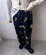 フルーツ柄イージーパンツ