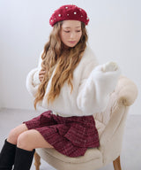 フェイクファーティペット付きショートコート【大きいサイズ有り】