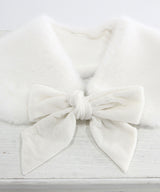 【予約　11/28発送】フェイクファーティペット付きショートコート【大きいサイズ有り】