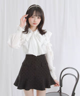 丸襟ドットセットアップ【大きいサイズ有り】