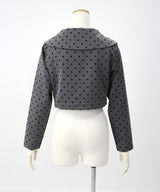 丸襟ドットセットアップ【大きいサイズ有り】