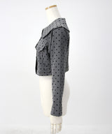 丸襟ドットセットアップ【大きいサイズ有り】