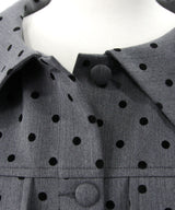 丸襟ドットセットアップ【大きいサイズ有り】