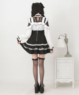 【予約　02/16発送】キラキラハートチョーカーベルトレースブラウス