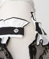 【予約　02/16発送】キラキラハートチョーカーベルトレースブラウス