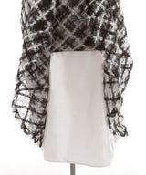 【予約　12/24発送】【4L-6L】ラメツイードチェックマーメイドスカート