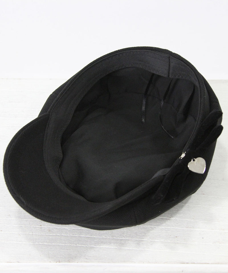 オリジナルハートチャーム付きリボンキャスケット – レディース