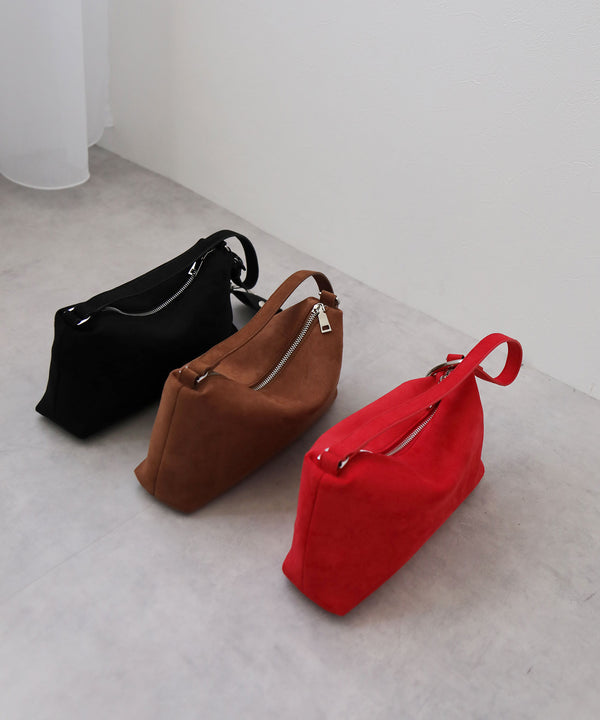 【予約　12/18発送】スウェードハンドバッグ
