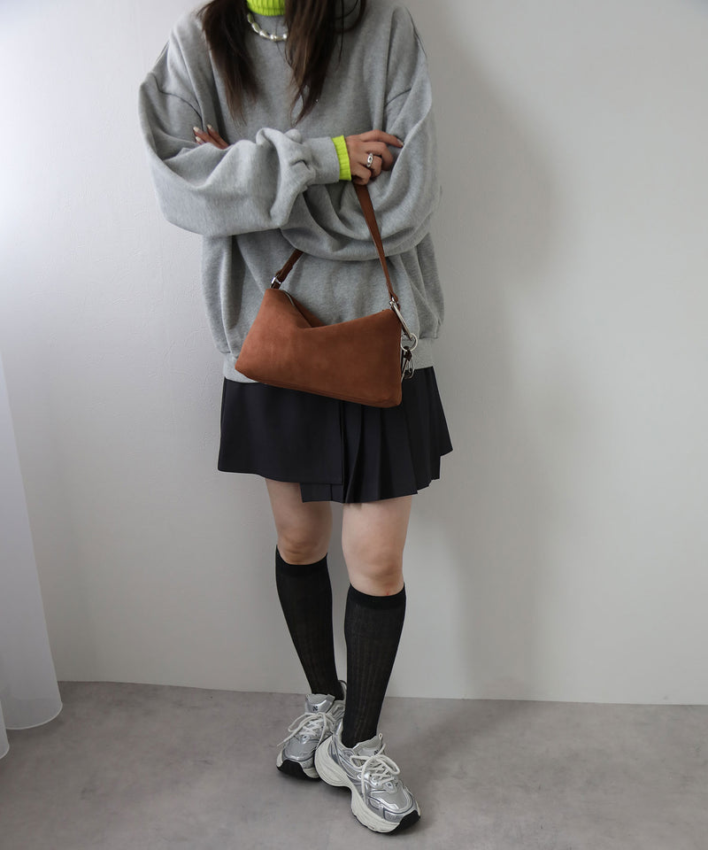 【予約　12/18発送】スウェードハンドバッグ