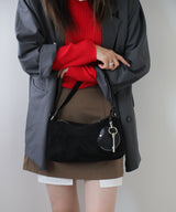 【予約　12/18発送】スウェードハンドバッグ