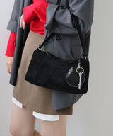 【予約　12/18発送】スウェードハンドバッグ