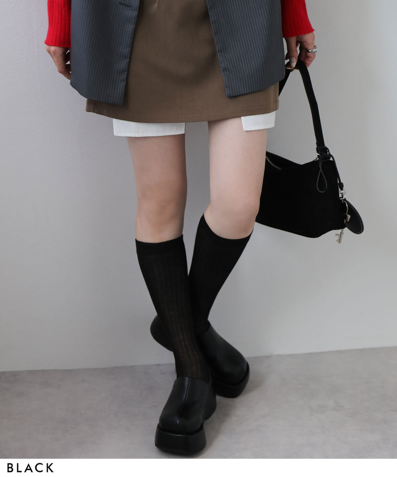 【予約　12/18発送】シアーロングソックス