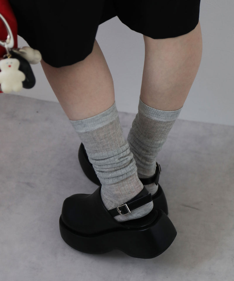 【予約　12/18発送】シアーロングソックス