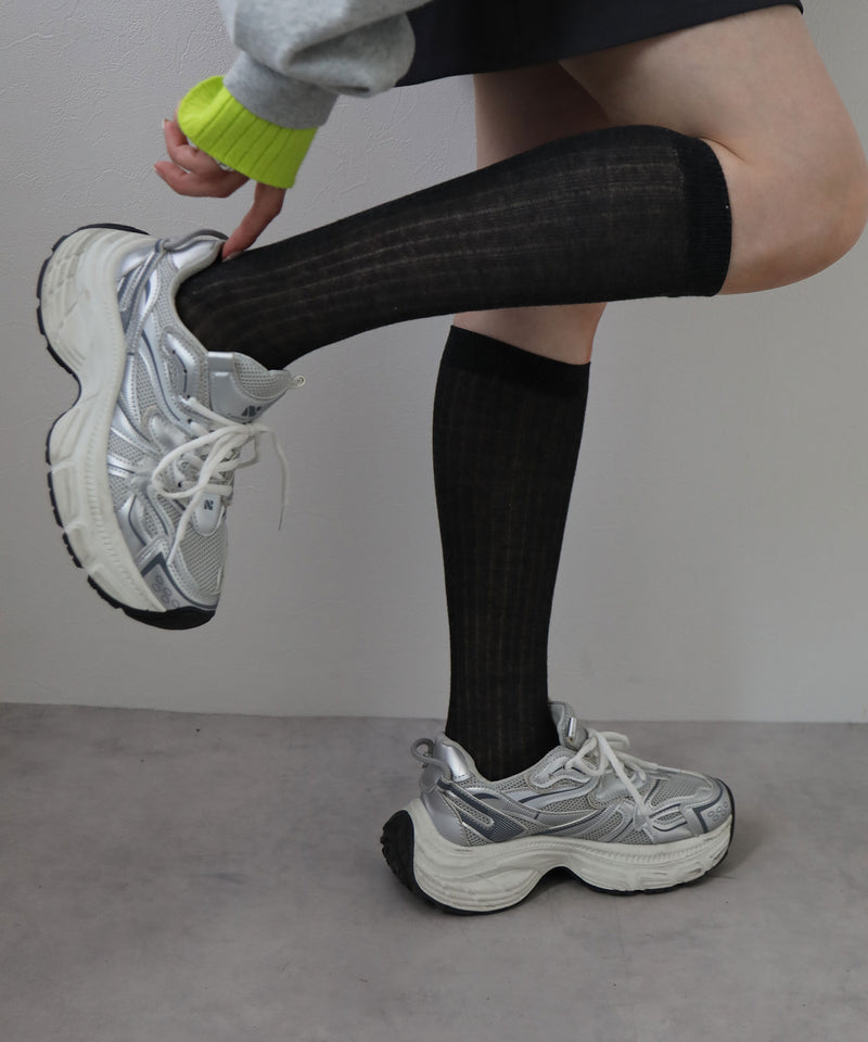 【予約　12/18発送】シアーロングソックス