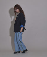 【予約　01/26発送】ダブルボタンオーバーサイズジャケット【セットアップ対応】