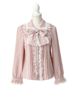 ハートレースフリルたっぷりブラウス