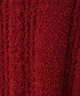 サブカル地雷系ダメージ風ゆるだぼ英字ロゴ長袖ニットトップス