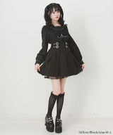 【予約　02/16発送】十字架クモレーススタッズベルトセーラーワンピース
