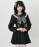 【予約　02/16発送】十字架クモレーススタッズベルトセーラーワンピース